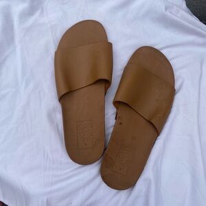 Vans Brown Slide Sandals